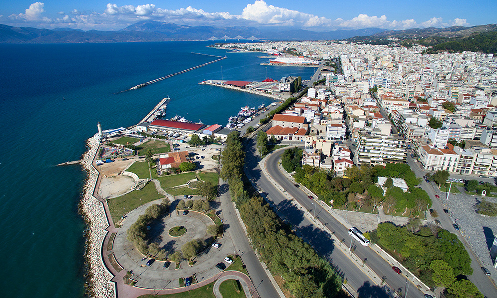 Top view of Patras